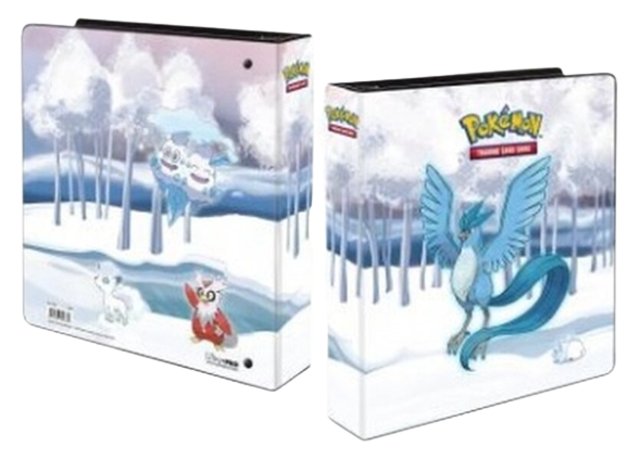 Ultra Pro Pokémon Sammelalbum - Ringordner / Gallery Series Frosted Forest - Arktos, Alolan Vulpix, Vanilluxe, Botogel & Snom