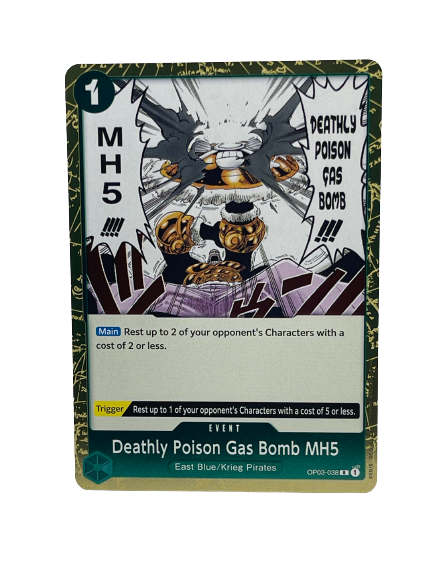 OP03-038 Deathly Poison Gas Bomb MH5 / Rare - EN boosterfrisch