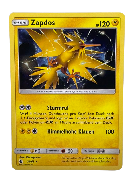 24/68 Zapdos / Rare Holo - DE boosterfrisch