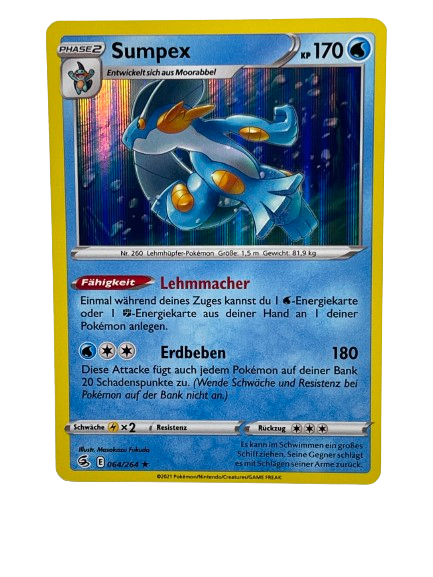 064/264 Sumpex / Rare Holo - DE boosterfrisch