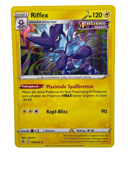 108/264 Riffex / Rare Holo - DE boosterfrisch