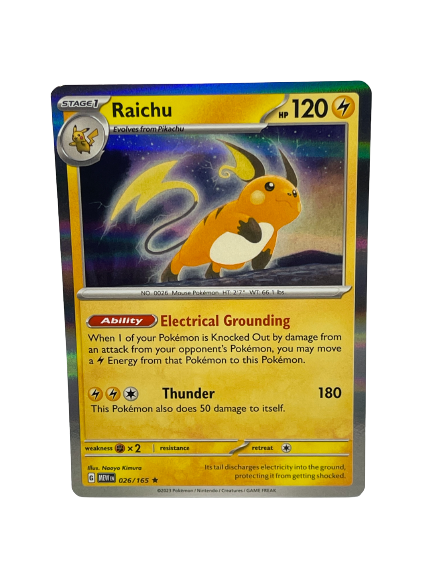 026/165 Raichu / Rare Holo - EN boosterfrisch