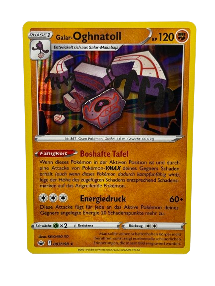 083/198 Galar-Oghnatoll / Rare Holo - DE boosterfrisch