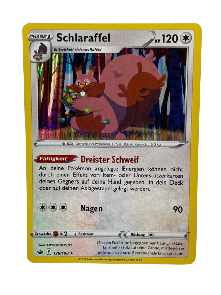 128/198 Schlaraffel / Rare Holo - DE boosterfrisch