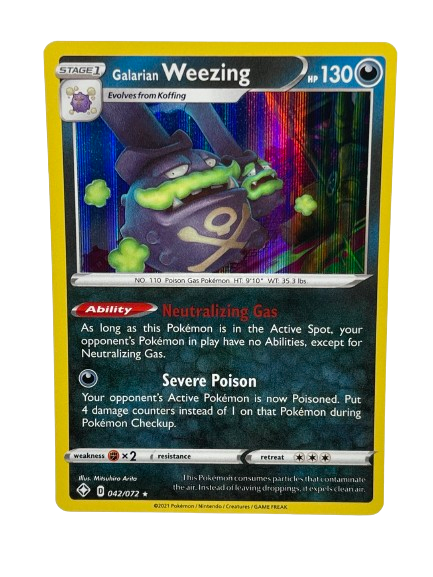 042/072 Galarian Weezing / Rare Holo - EN boosterfrisch