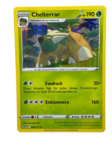 008/172 Chelterrar / Rare Holo - DE boosterfrisch