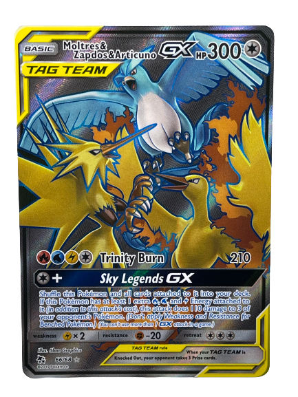 Moltres, Zapdos e Articuno-GX / Moltres & Zapdos & Articuno-GX (66/68), Busca de Cards