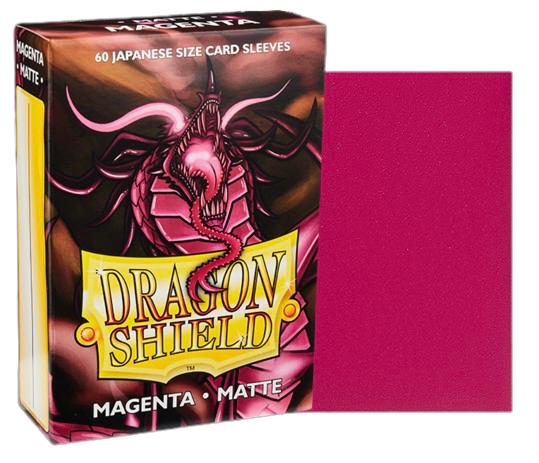 Dragon Shield Matte Sleeves - Magenta - Japan Size - 60 Stück