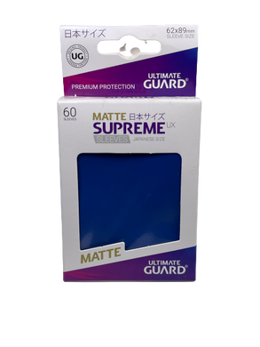Ultimate Guard Matte Supreme UX Card Sleeves - Blau - Japan Size