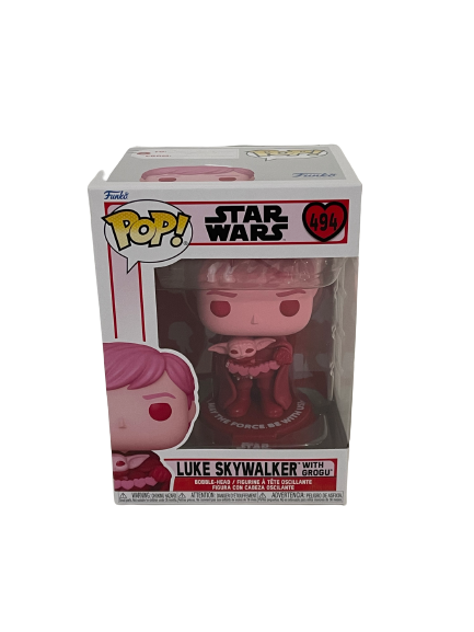 Star Wars: Valentines - Luke Skywalker mit Grogu - Funko POP! Star Wars #494