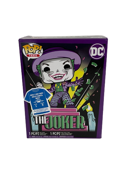 DC The Joker - Joker mit T-Shirt Gr. L - Funko POP! Tees
