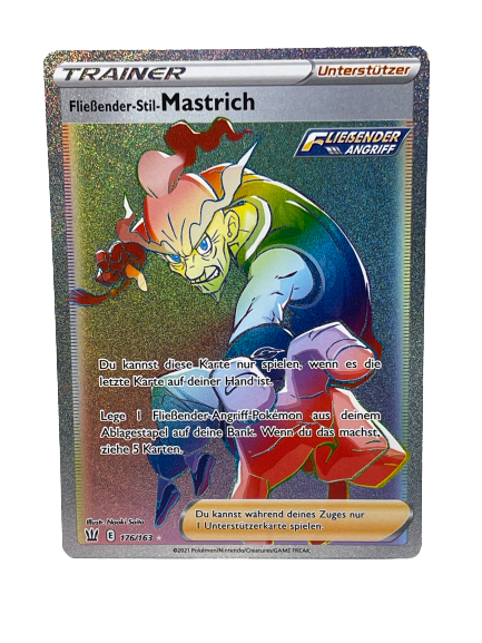 176/163 Fließender-Stil-Mastrich / Rainbow Rare - DE boosterfrisch